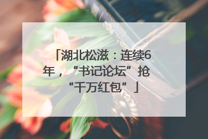 湖北松滋：连续6年，“书记论坛”抢“千万红包”