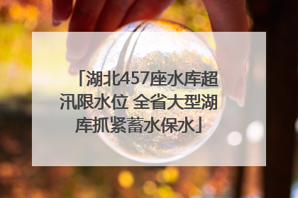 湖北457座水库超汛限水位 全省大型湖库抓紧蓄水保水