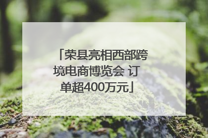 荣县亮相西部跨境电商博览会 订单超400万元