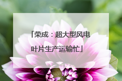 荣成：超大型风电叶片生产运输忙