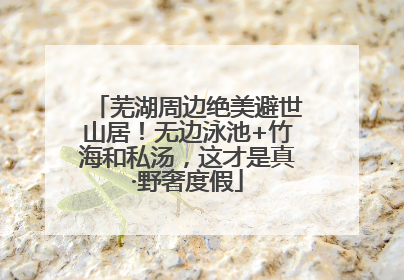 芜湖周边绝美避世山居！无边泳池+竹海和私汤，这才是真·野奢度假