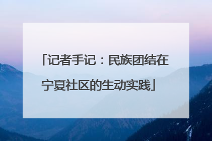 记者手记：民族团结在宁夏社区的生动实践