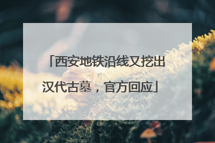 西安地铁沿线又挖出汉代古墓，官方回应