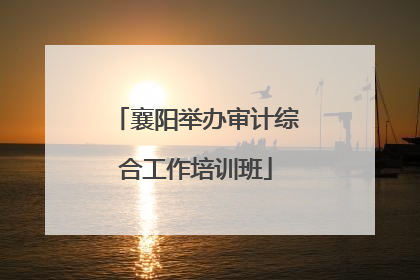 襄阳举办审计综合工作培训班