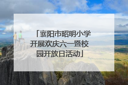 襄阳市昭明小学开展欢庆六一暨校园开放日活动