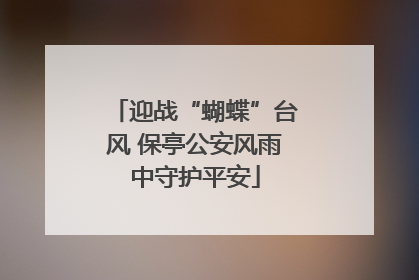 迎战“蝴蝶”台风 保亭公安风雨中守护平安
