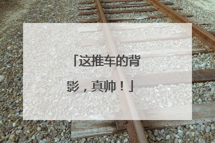这推车的背影，真帅！