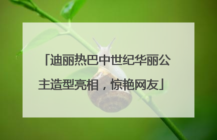 迪丽热巴中世纪华丽公主造型亮相，惊艳网友