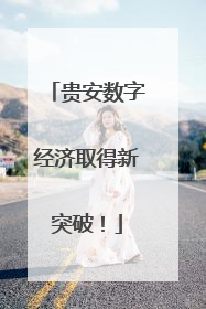 贵安数字经济取得新突破！