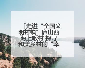 走进“全国文明村镇”庐山西海上畈村 探寻和美乡村的“幸福密码”
