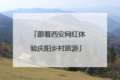 跟着西安网红体验庆阳乡村旅游