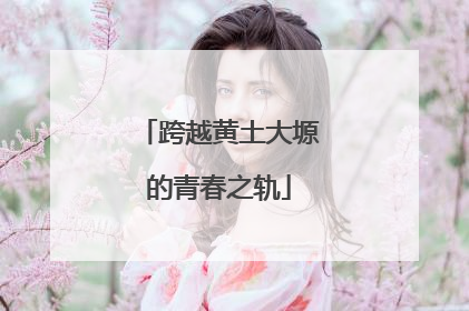跨越黄土大塬的青春之轨