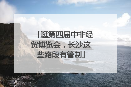 逛第四届中非经贸博览会，长沙这些路段有管制