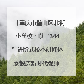重庆市璧山区北街小学校：以“344”进阶式校本研修体系锻造新时代强师