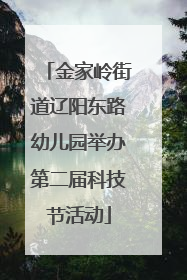 金家岭街道辽阳东路幼儿园举办第二届科技节活动