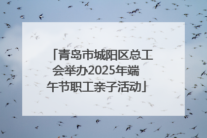 青岛市城阳区总工会举办2025年端午节职工亲子活动
