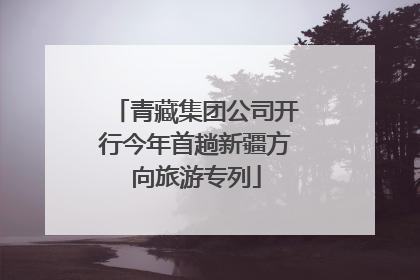 青藏集团公司开行今年首趟新疆方向旅游专列
