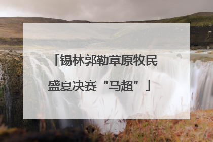 锡林郭勒草原牧民盛夏决赛“马超”