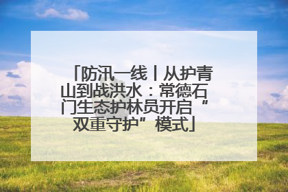 防汛一线丨从护青山到战洪水：常德石门生态护林员开启“双重守护”模式