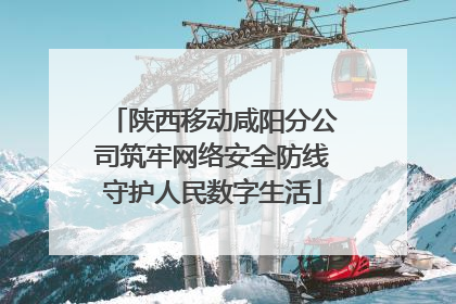 陕西移动咸阳分公司筑牢网络安全防线守护人民数字生活