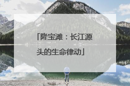 隆宝滩：长江源头的生命律动