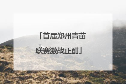 首届郑州青苗联赛激战正酣