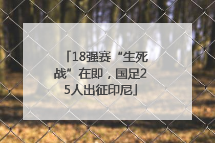 18强赛“生死战”在即，国足25人出征印尼