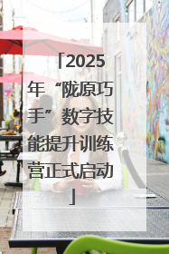 2025年“陇原巧手”数字技能提升训练营正式启动