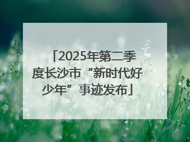 2025年第二季度长沙市“新时代好少年”事迹发布