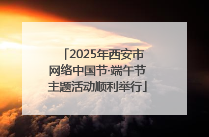 2025年西安市网络中国节·端午节主题活动顺利举行