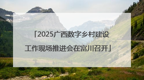 2025广西数字乡村建设工作现场推进会在富川召开