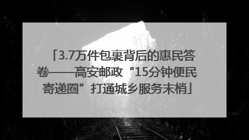 3.7万件包裹背后的惠民答卷——高安邮政“15分钟便民寄递圈”打通城乡服务末梢