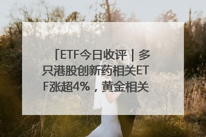 ETF今日收评｜多只港股创新药相关ETF涨超4%，黄金相关ETF跌逾1%