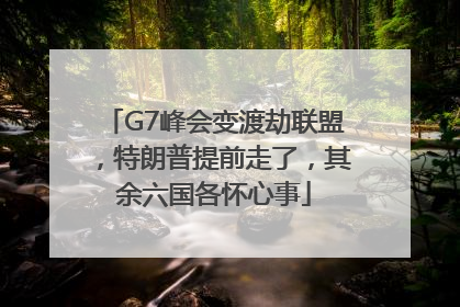 G7峰会变渡劫联盟，特朗普提前走了，其余六国各怀心事